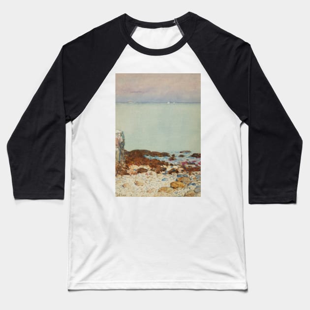 Low Tide, Isles Of Shoals by Childe Hassam Baseball T-Shirt by Classic Art Stall